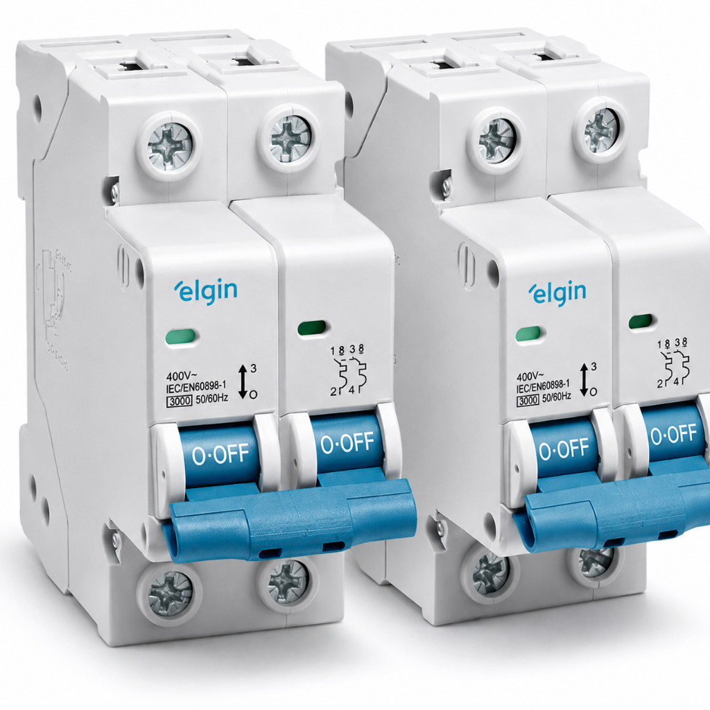 Kit 2 Disjuntores Bipolar Elgin 40A