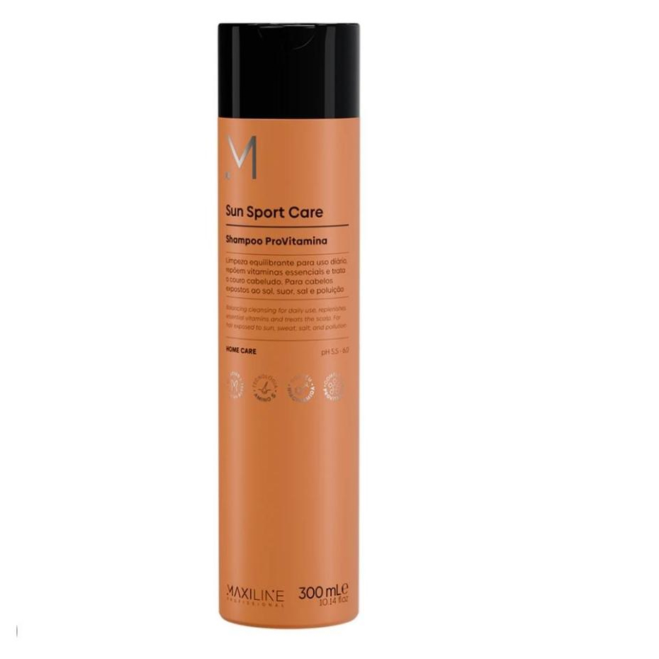 Shampoo Pró Vitamina e Hialurônico 300ml - Maxiline - Nova Embalagem