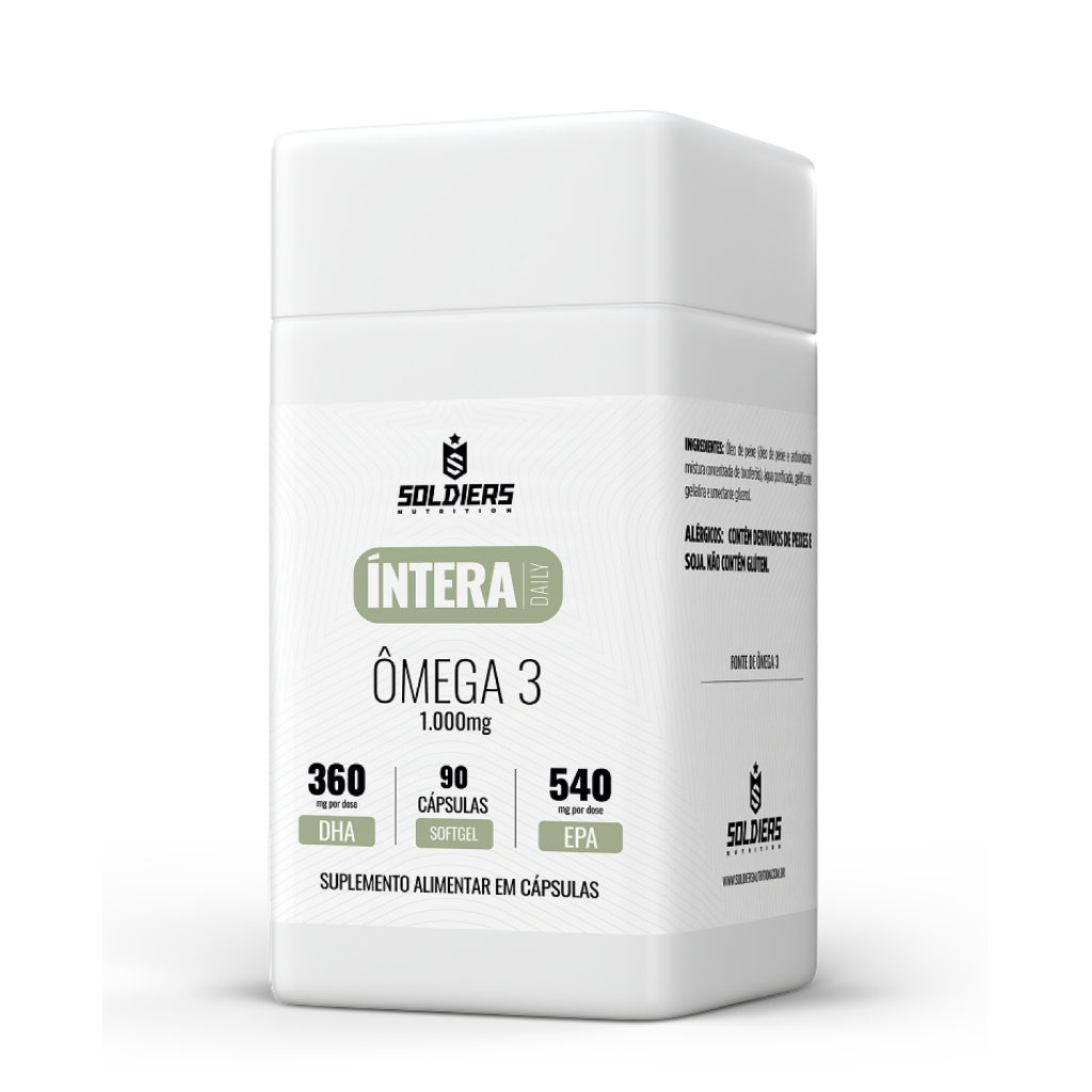Imagem Ômega 3 Cardiovascular 90 caps Softgel Íntera Daily Saúde Coração - Soldiers
