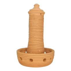 Vaso De Barro Para Oquídea Enraizador Pau de Barro Autoirrigável