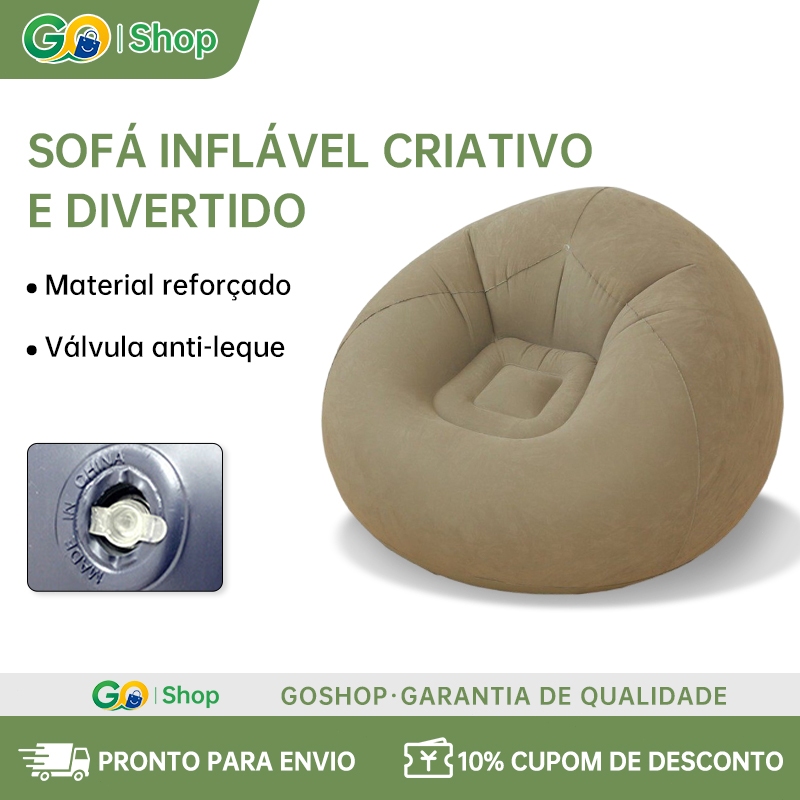 Sofá Inflável Preguiçoso, Sofá Puff Individual Tatami, Sofá Puff Para Quarto