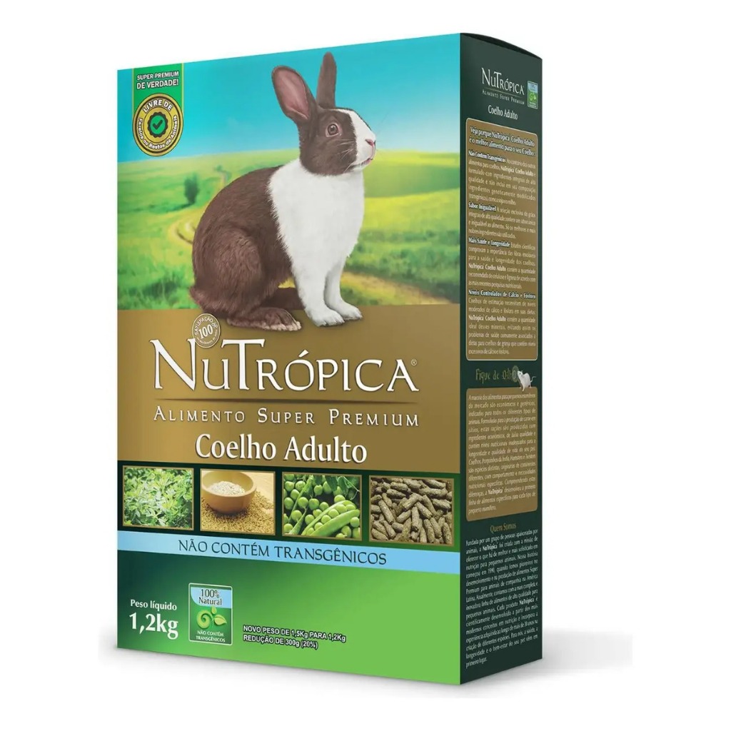 Ração Nutrópica Para Coelho Adulto Super Premium
