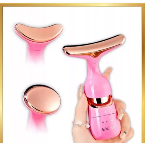 Massageador Facial Elétrico 3 em 1 para Rosto e Pescoço Massageador Vibratório de Beleza