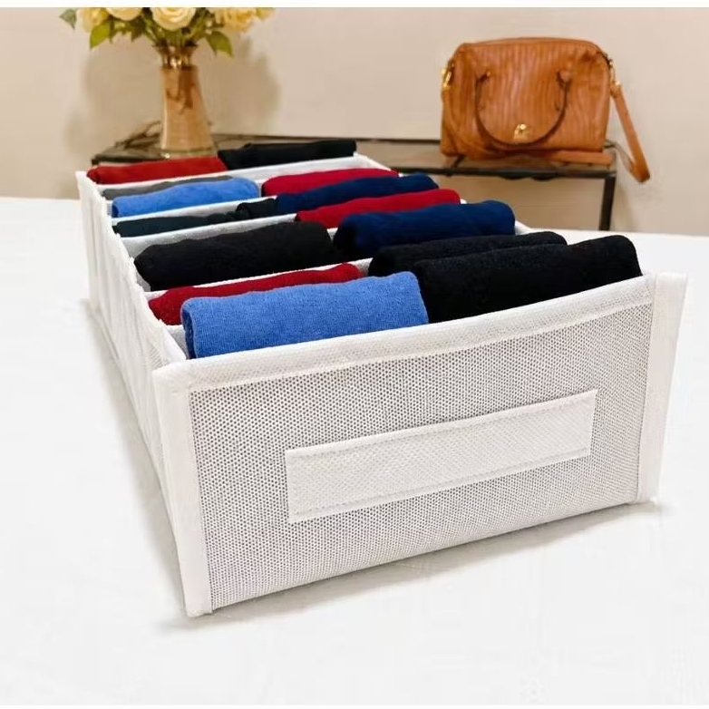 Kit 4 Colmeias Organizadoras na Cor Branco-Neve para Gavetas e Guarda-Roupas