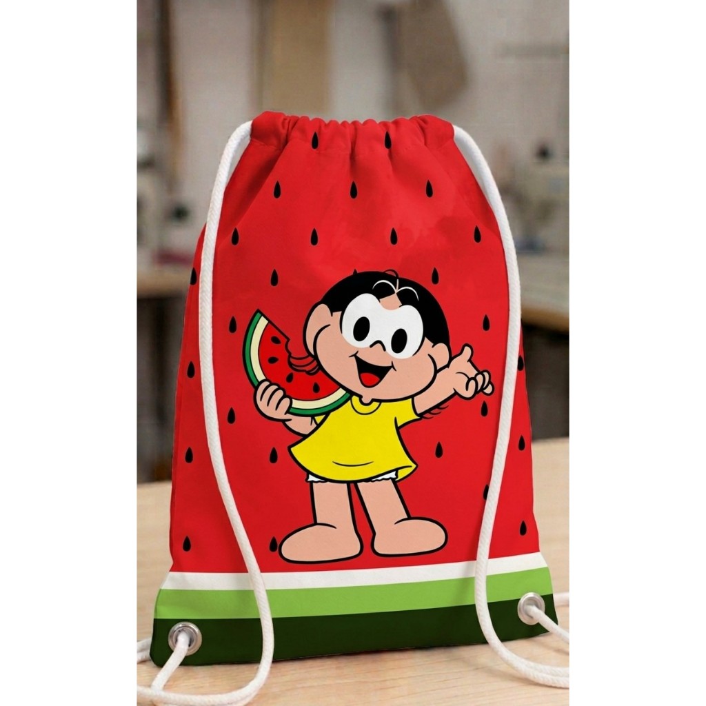 Mochilinhas Magali Personalizamos Nome e Idade Sacochila Bolsa para Doces Lembrancinhas Festas
