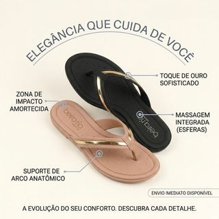 Tamanco Beira Rio Chinelo Confortável Ortopédico Original Sandália Saltinho dia a dia 8224.804
