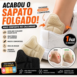 Protetor de Calcanhar para Tênis Anti Deslizante Ajuste Confortável Macio 1 2 3 Pares