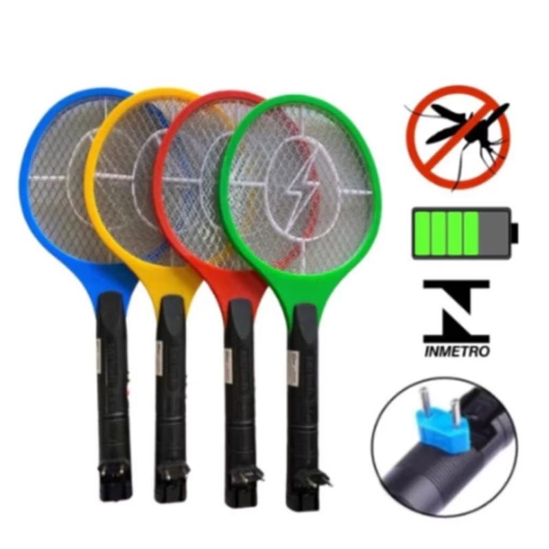 Raquete Eletrica Mata Mosquito Mosca Muriçoca 110V 220V
