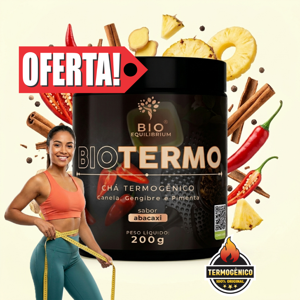 Chá Inibidor Termogênico Emagrecedor Natural BioTermo 200g | Abacaxi | Bio Equlibrium
