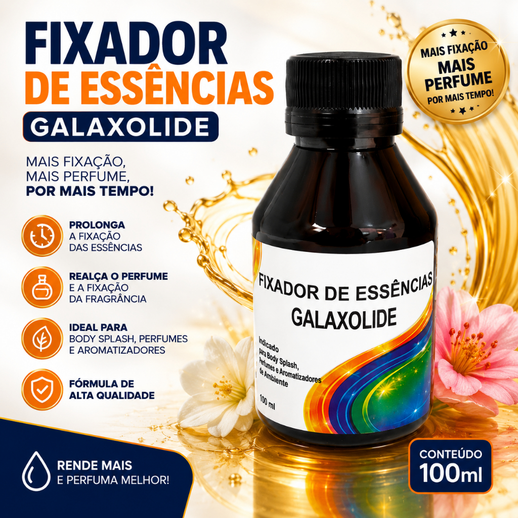 FIXADOR PREMIUM DE ESSÊNCIAS GALAXOLIDE 100ml