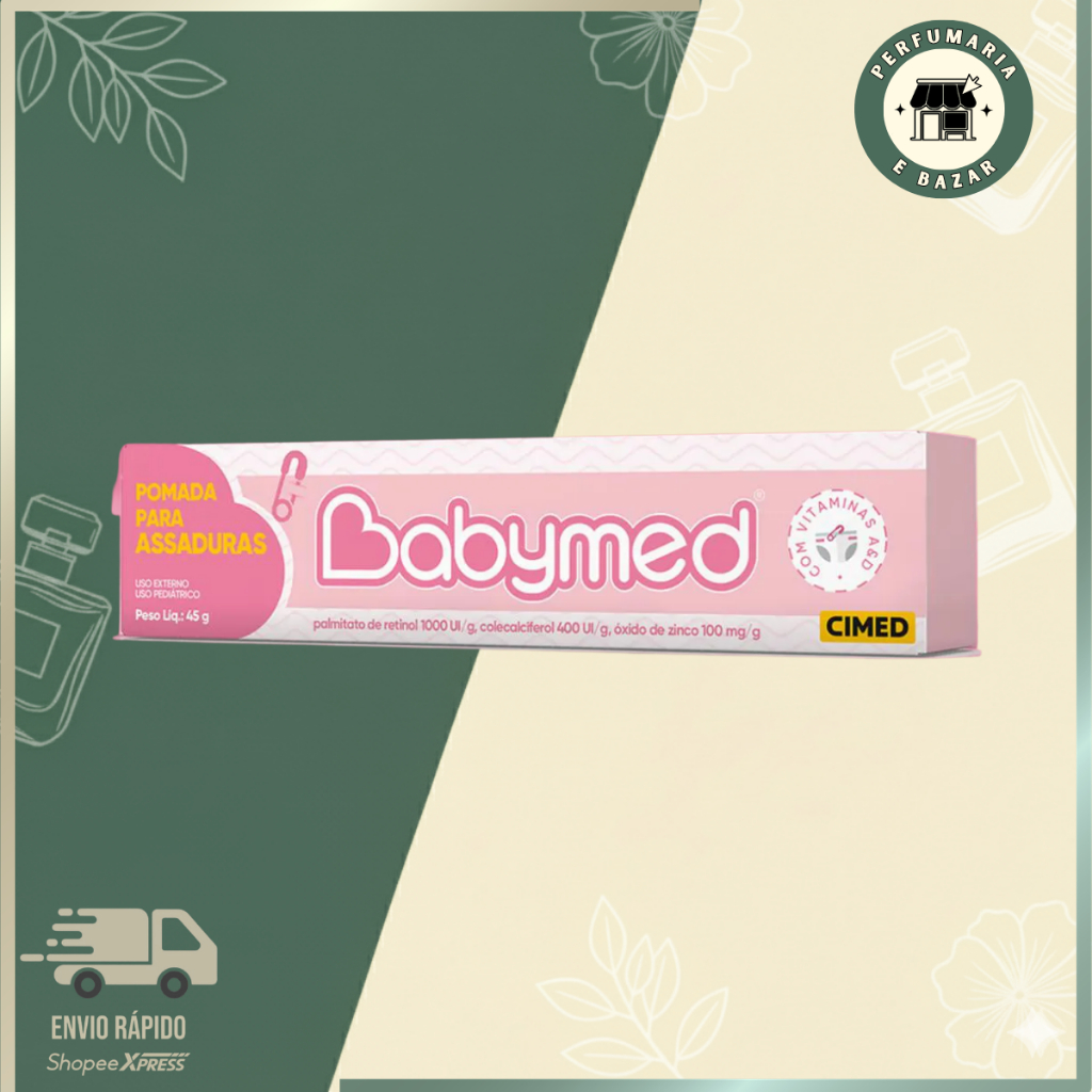 Pomada para Assadura Babymed Pomada Rosa 45g.