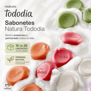 Sabonete Natura Tododia Original Kit com  10, 15 ou 20 Unidades