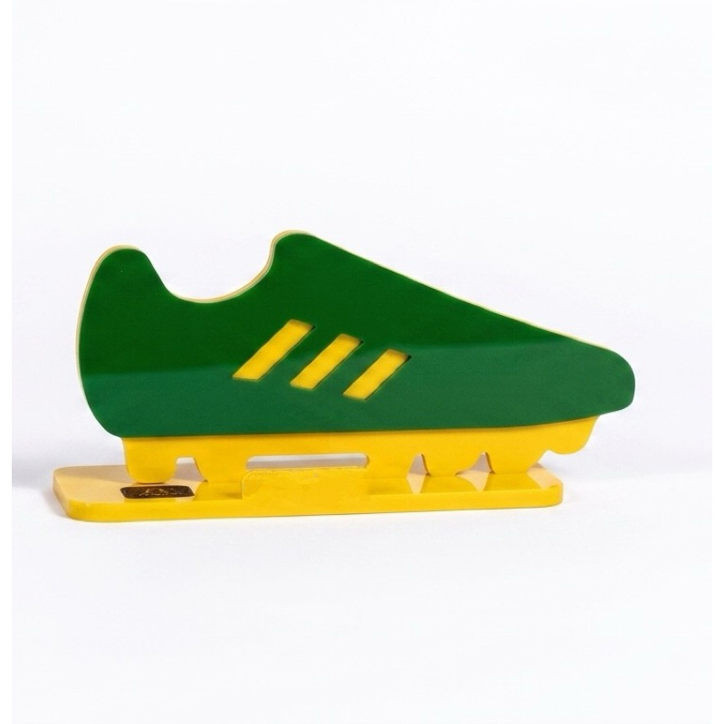 Enfeite Decorativo Chuteira Brasil - Display de Mesa Seleção Brasileira - Copa e Torcida