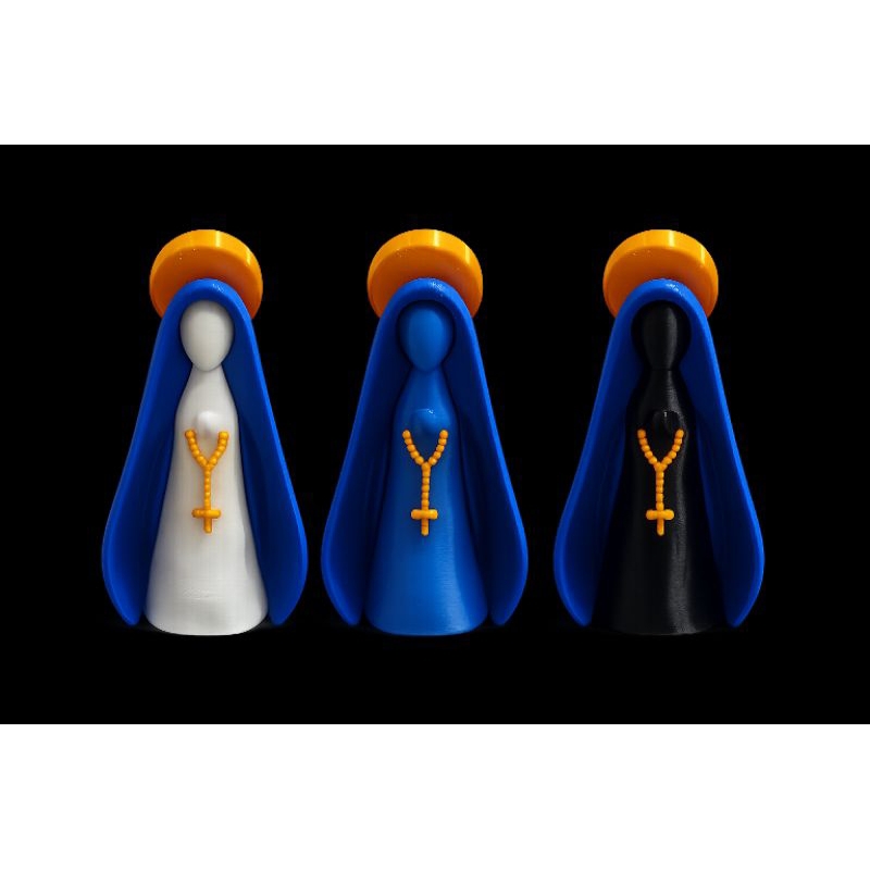 Imagem Nossa Senhora Decorativa Colorida Católica Resistente Presente Religioso