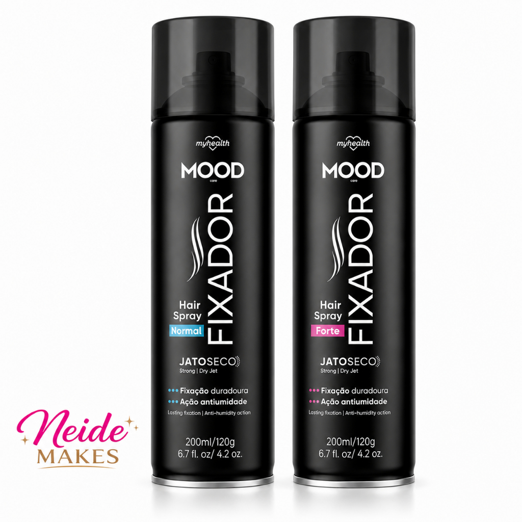 Fixador de Cabelo Normal Mood 200 ML My Health Jato Seco Ação Duradoura