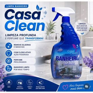 Limpador Banheiro Total Casa Clean 910ml