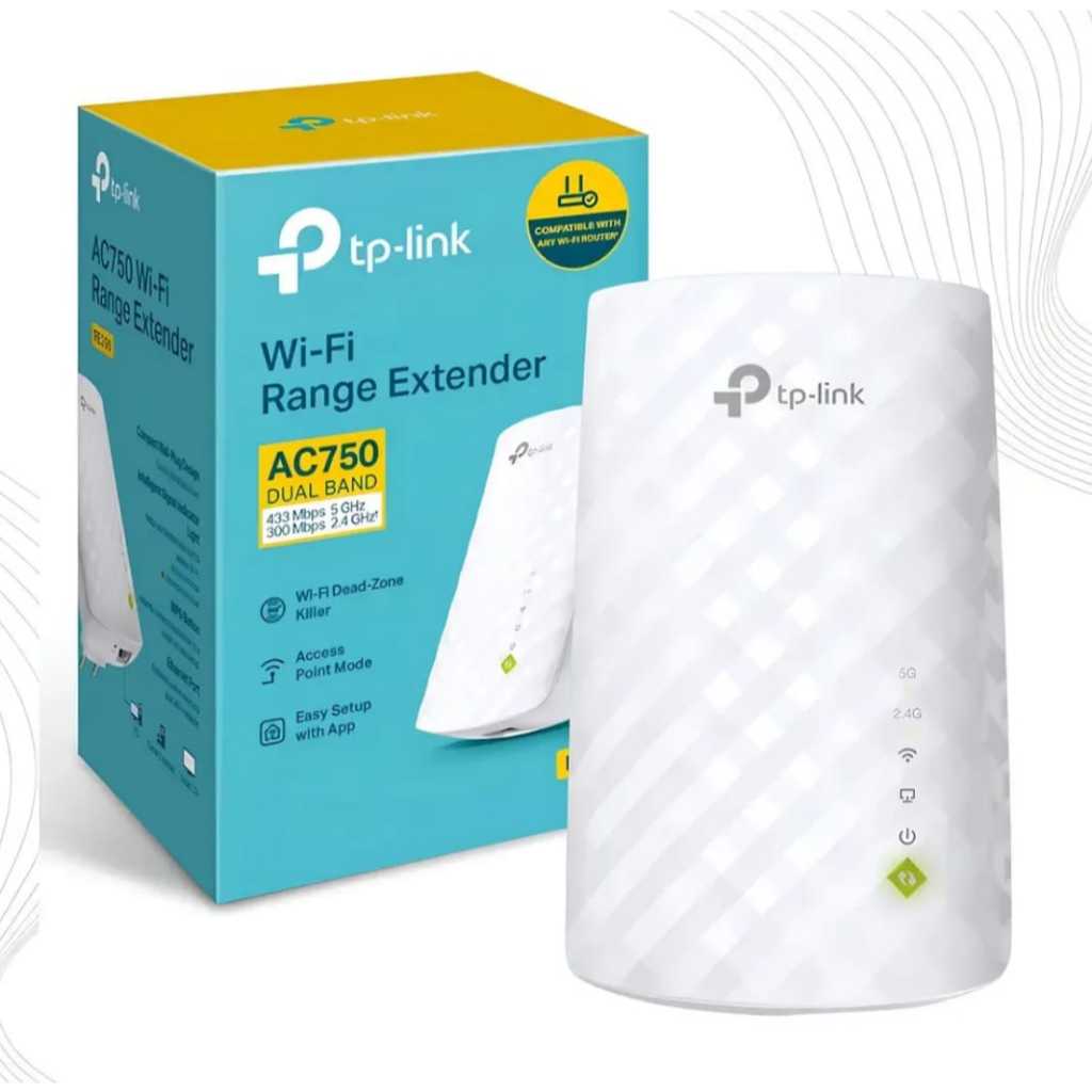 Repetidor Wifi Tp-link Re200 Dual Mesh Band 750mbps 2.4ghz E 5ghz