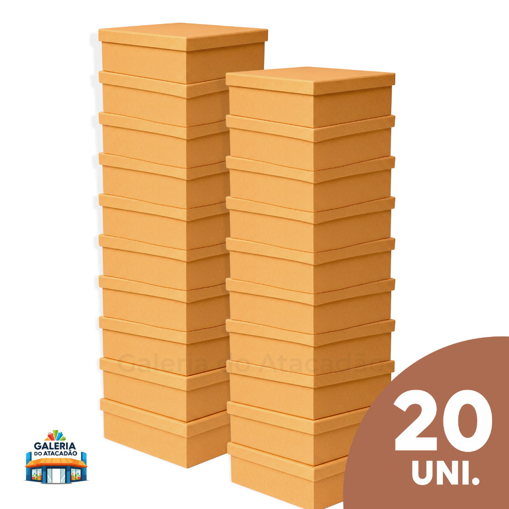 Kit 20 Caixas MDF 12x12x5 Liso para Personalizar Artesanato Presente Convite Lembrancinha Decoração