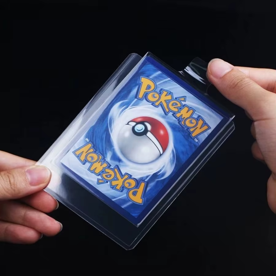 Sleeve Protetor Carta 65x90mm Ideal Toploader Não Amassa Pokémon Kpop Magic Yu-Gi-Oh figurinha da copa 10 unidades