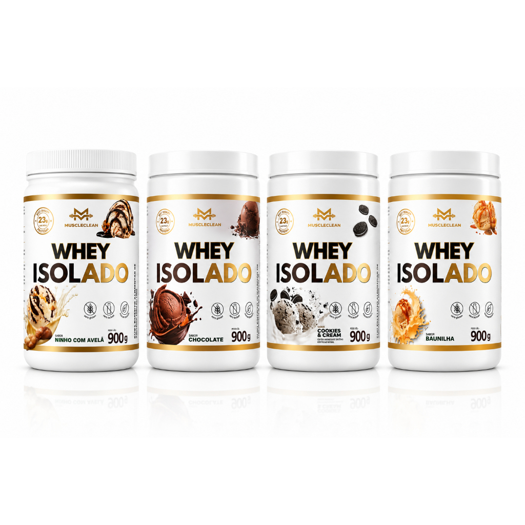 (ZERO LACTOSE) WHEY ISOLADO 23g de PROTEÍNA POR DOSE - Muscle Clean