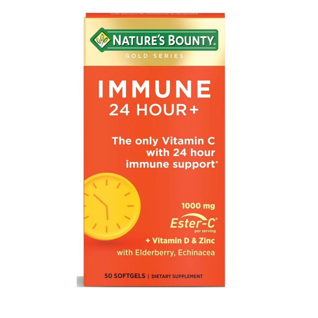 IMMUNE 24 HOUR NATURE'S BOUNTY 50 SOFTGELS