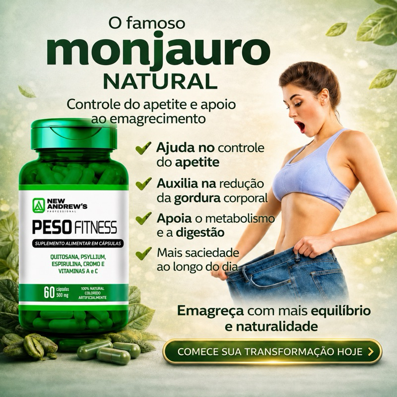 New Quitosana + Spirulina + Psyllium + Cromo + Vitamina A e C | Suplemento Alimentar Original | 600mg