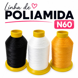Linha Poliamida 60 - Para Costura de alta resistencia -  Bolsas em sintético e couro e Artesanato