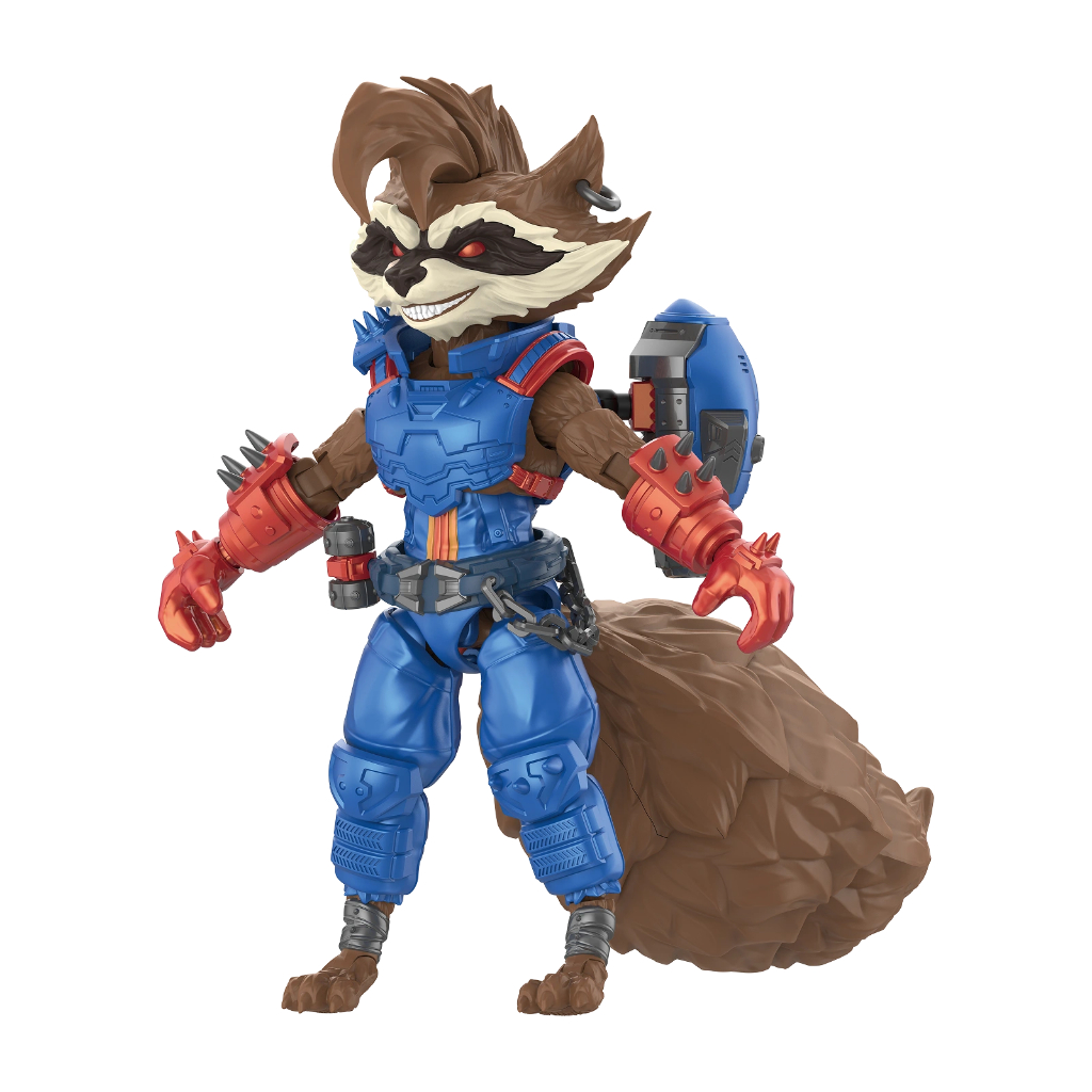 Boneco Rocket Raccoon Marvel Kit Figura De Ação Articulado Original