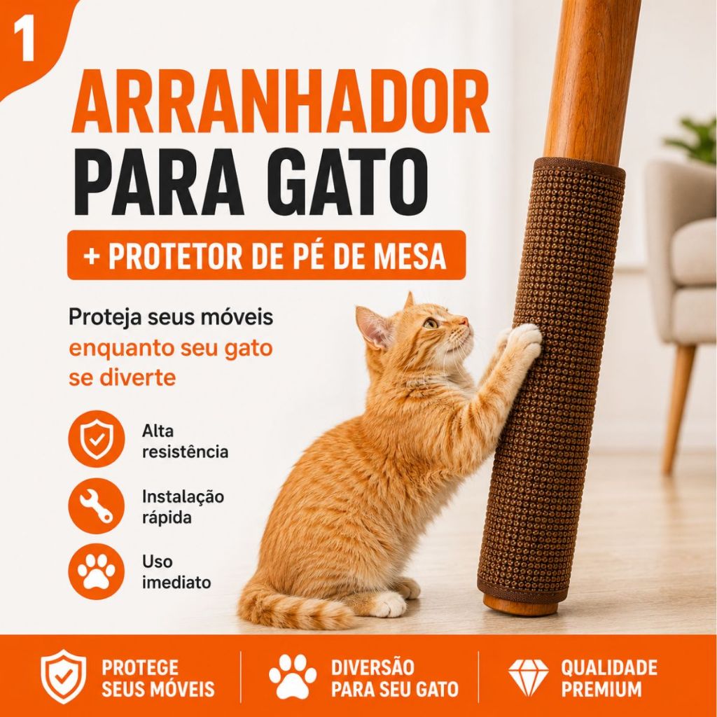Arranhador Para Gatos e Protetor de Móveis