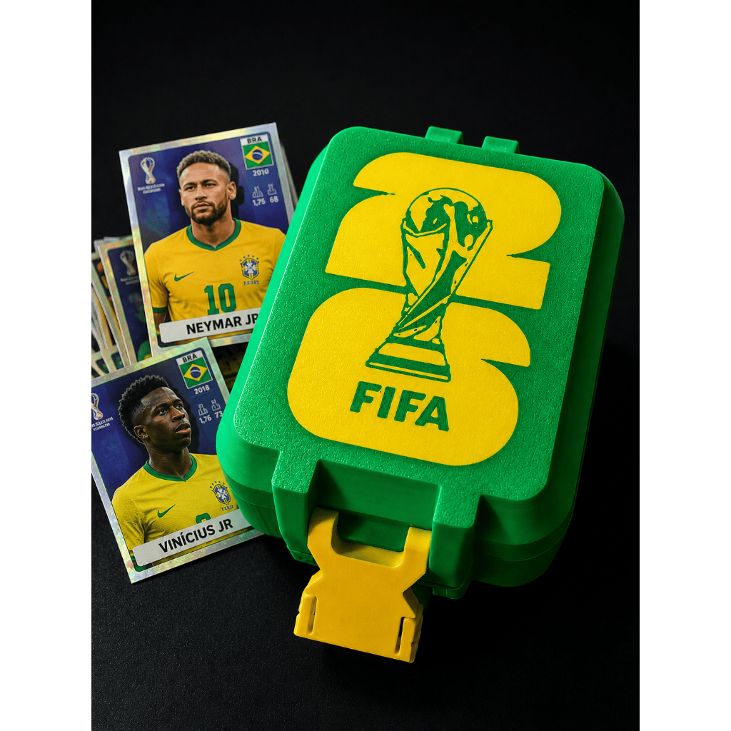 Case Porta Figurinhas Copa do Mundo Fifa 2026 - Brasil