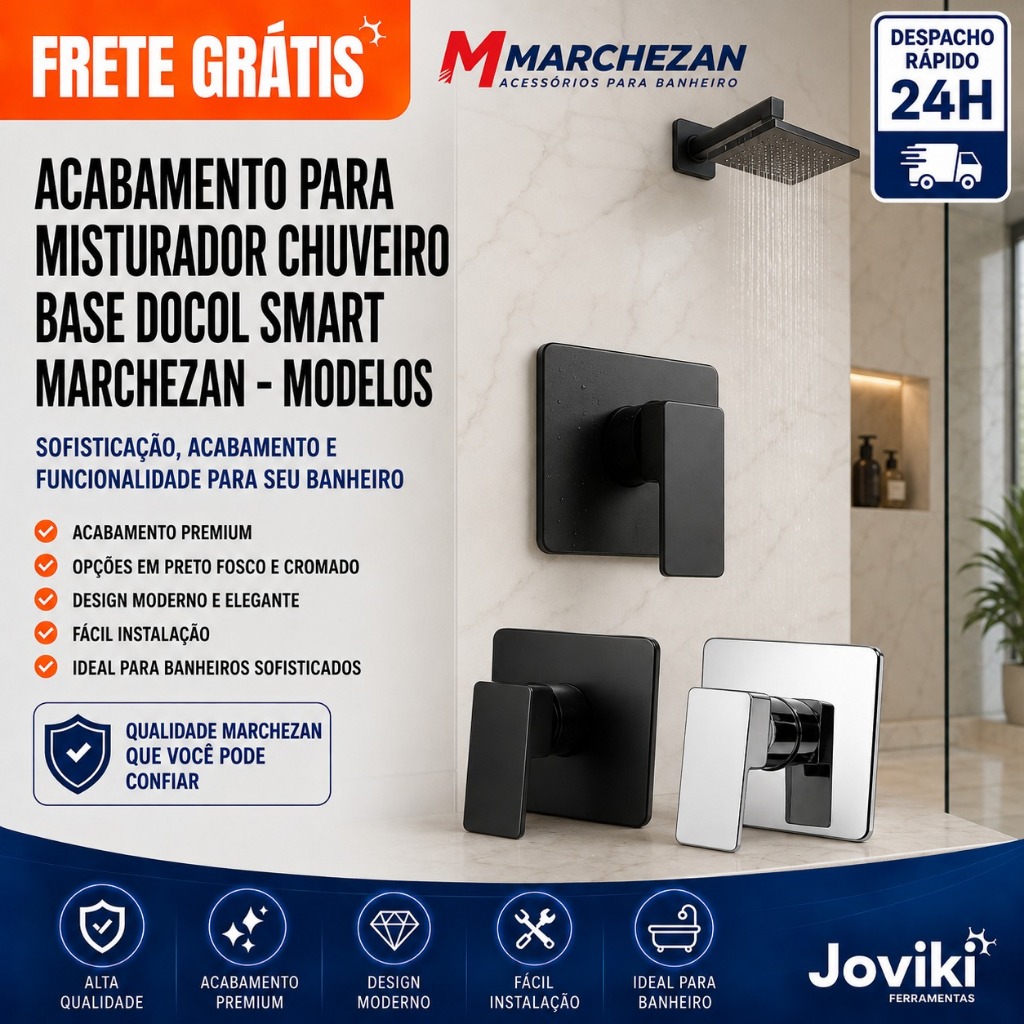 Acabamento Para Misturador Chuveiro Base Docol Smart Marchezan - Modelos