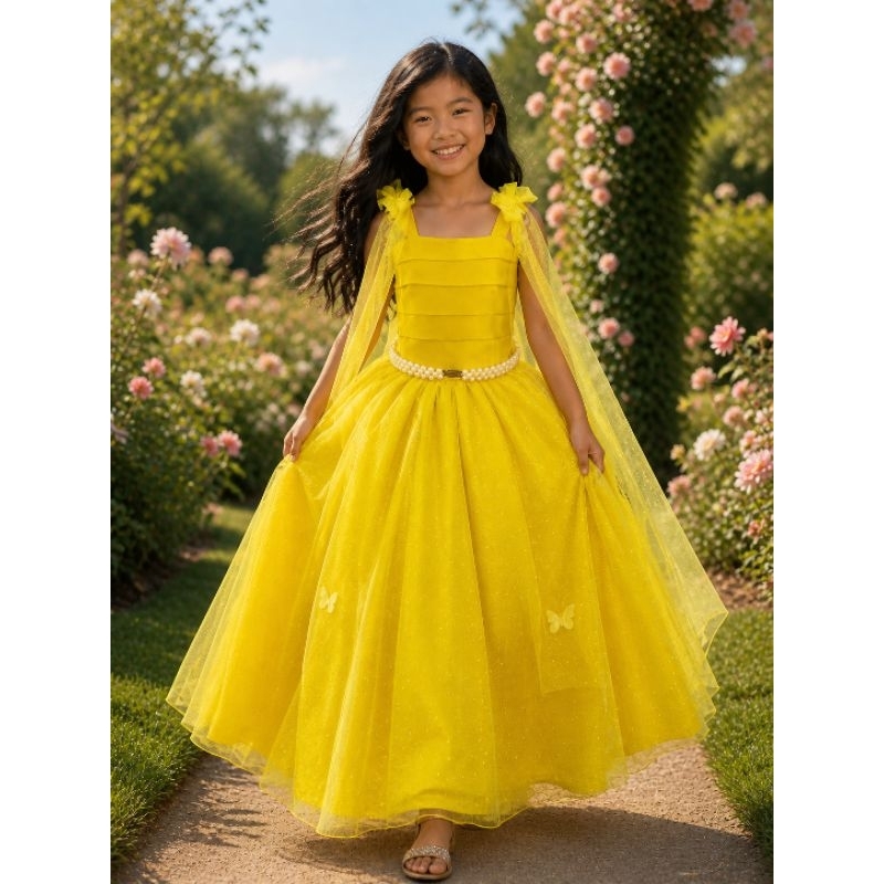 Vestido Infantil Longo Luxo vestido para Festas Vestido Para meninas
