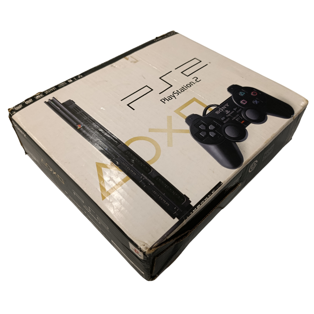 PlayStation 2 PS2 Slim Desbloqueado Caixa Original EyeToy Memory Card Sony Completo Usado