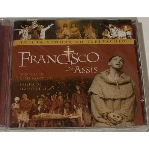 CD FRANCISCO DE ASSIS TRILHA SONORA DO ESPETÁCULO CIRO BARCELOS FLAVIO DE LIRA ÓTIMO RARO
