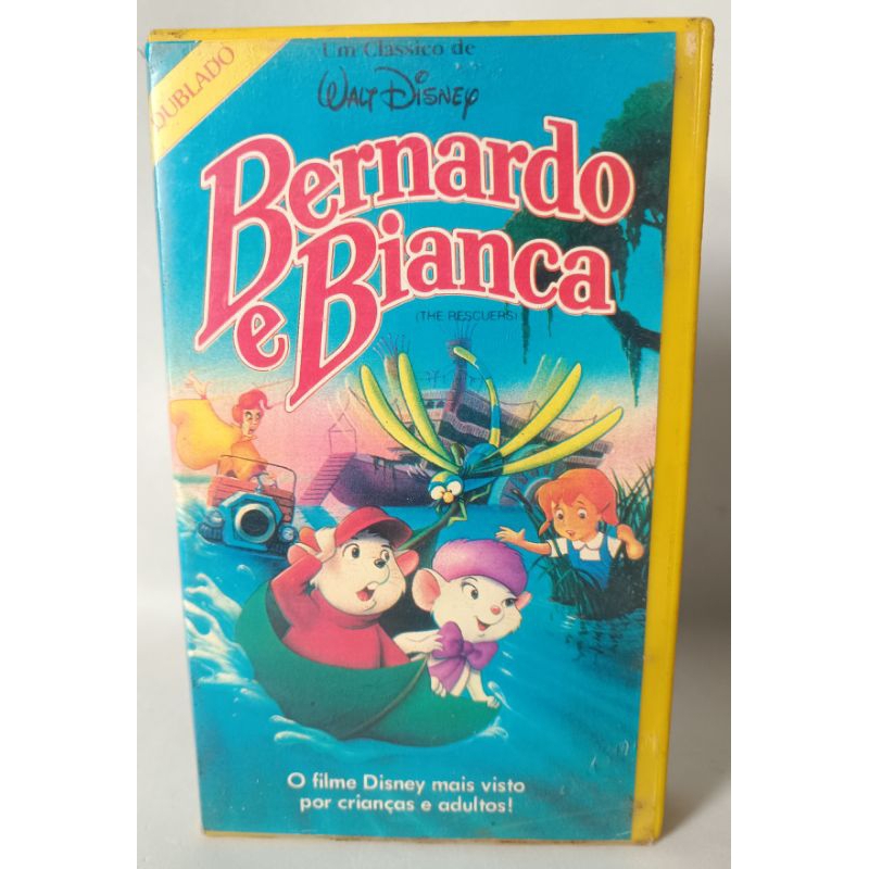 VHS Bernardo e Bianca Dublado Walt Disney Clássicos filme desenho infantil fita colecionador