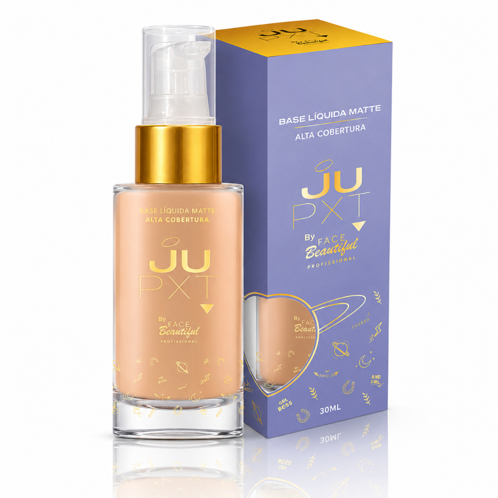 Base Liquida Matte Alta Cobertura JUPXT by Face Beautiful 30ml