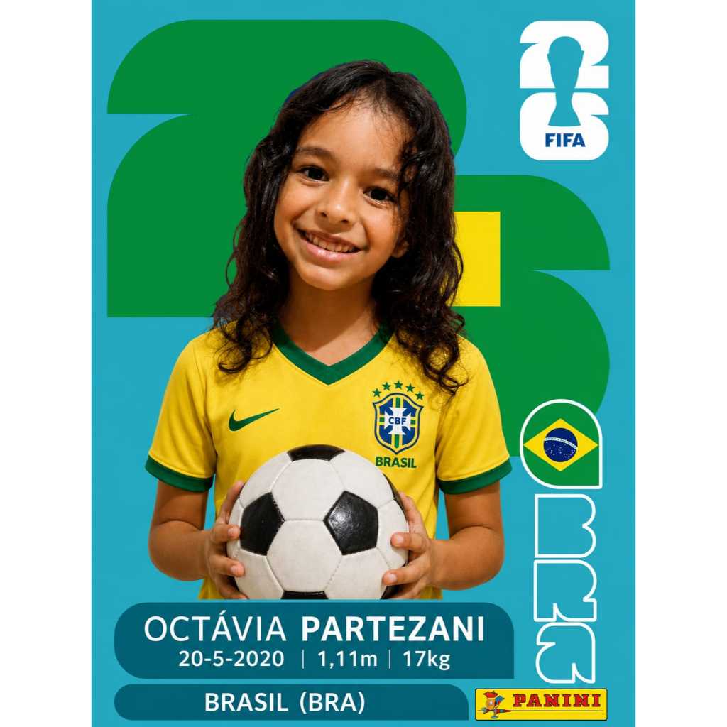 16 Figurinha Personalizada Copa Do Mundo 2026 No Pacotinho