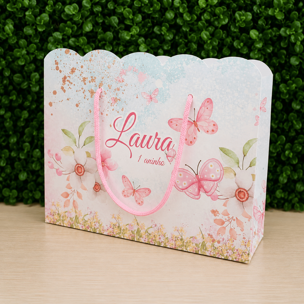 Sacolinha JARDIM ENCANTADO Personalizado | Sacolinha | Lembrancinha | Mimos | Aniversário PEGUE E MONTE