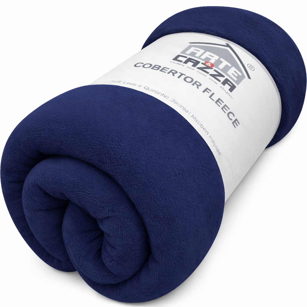 Cobertor Manta Solteiro Microfibra Fleece Quente Arte Cazza