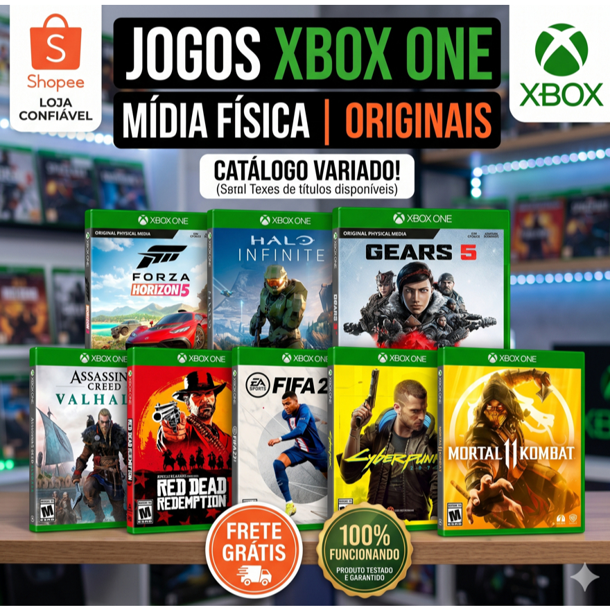 Jogos Xbox One Originais Mídia Física - fifa- pes - call duty - forza - usados
