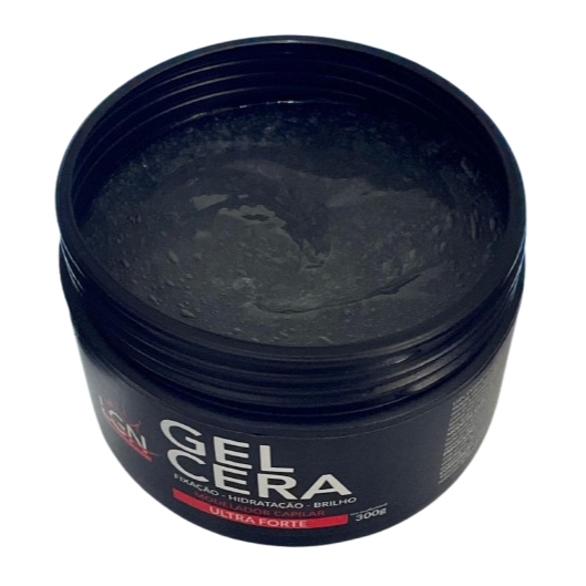 Gel Cera Para Penteado 300g LGN – Alta Fixação, Zero Resíduo, Brilho na Medida