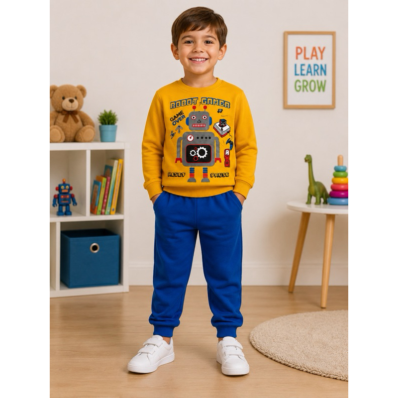 Kit Conjunto Moletom Infantil Flanelado Menino Menina com Capuz Kit c/2 Kids Quentinho Casual Moda Infantil Premium.