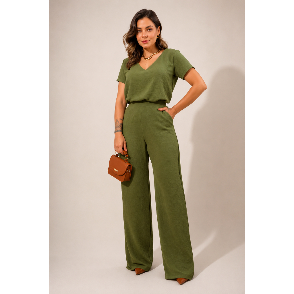 Conjunto Feminino Air Flow Calça E Blusa Elegante Amora | Livny