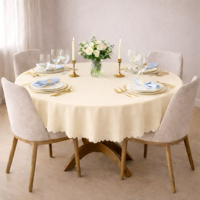 mesa posta redonda 1,80cm/toalha de mesa/forro de mesa/decoracao mesa