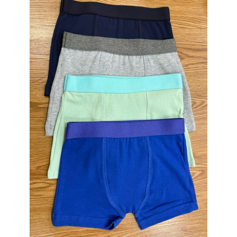 kit 3 cuecas boxer sortido menino infantil cores variadas algodão premium