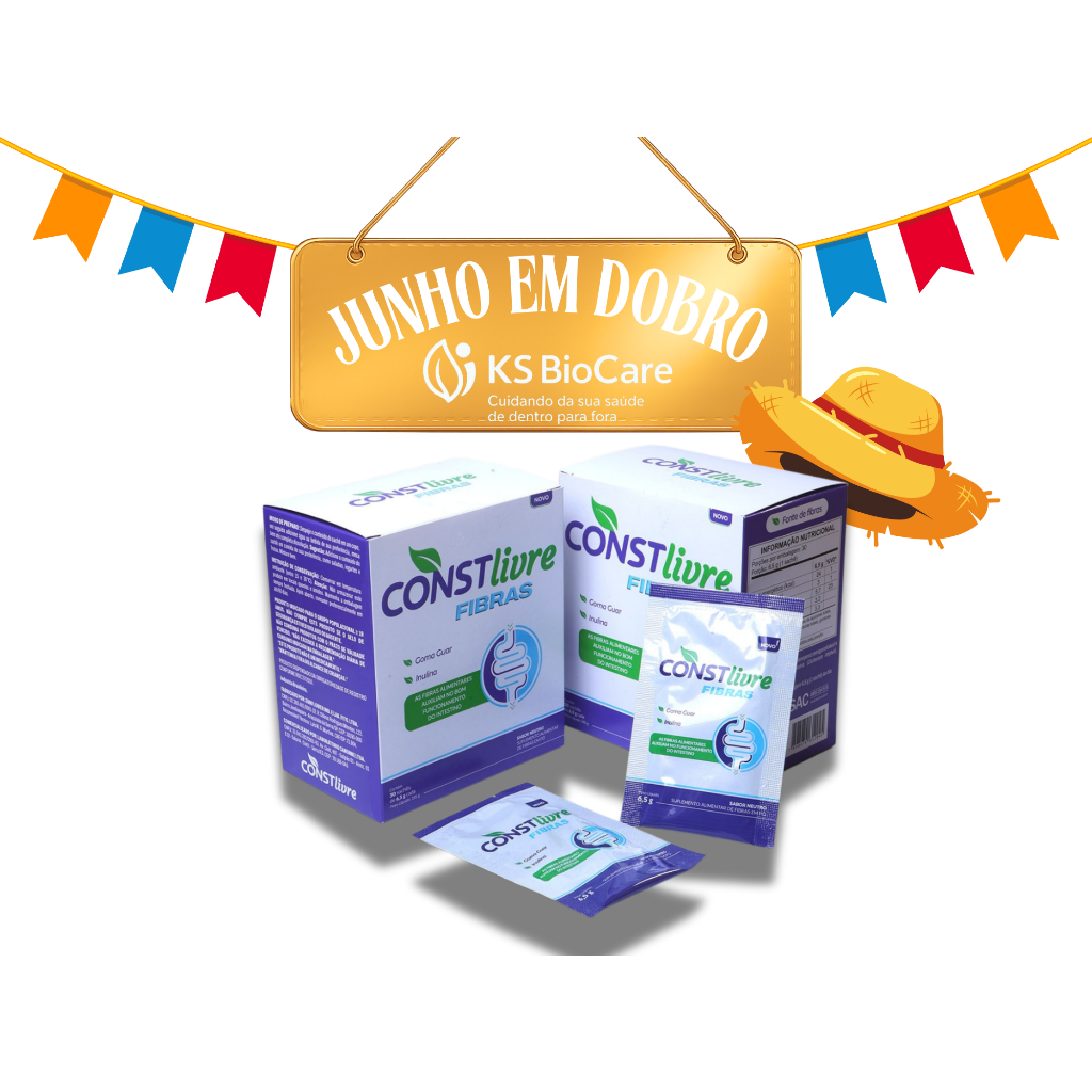 Kit 2 Constlivre Fibras Caixa C/30 Sachês