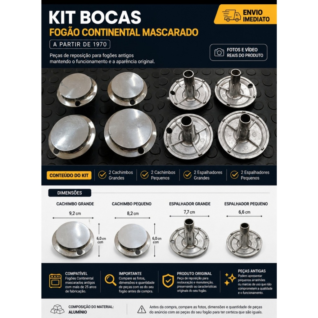 ESPALHADOR OU CACHIMBO CONTINENTAL MASCARADO ANTIGO