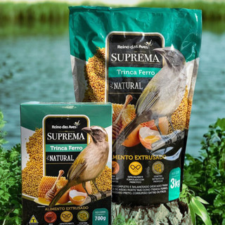Ração Trinca Ferro Suprema 3kg Raçao Reino das Aves