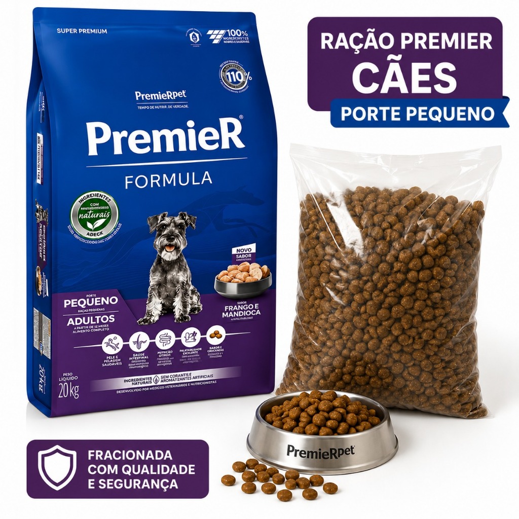 Ração Premier Formula Cães Adultos Porte Pequeno Frango Super Premium Fracionada Granel Kg Original