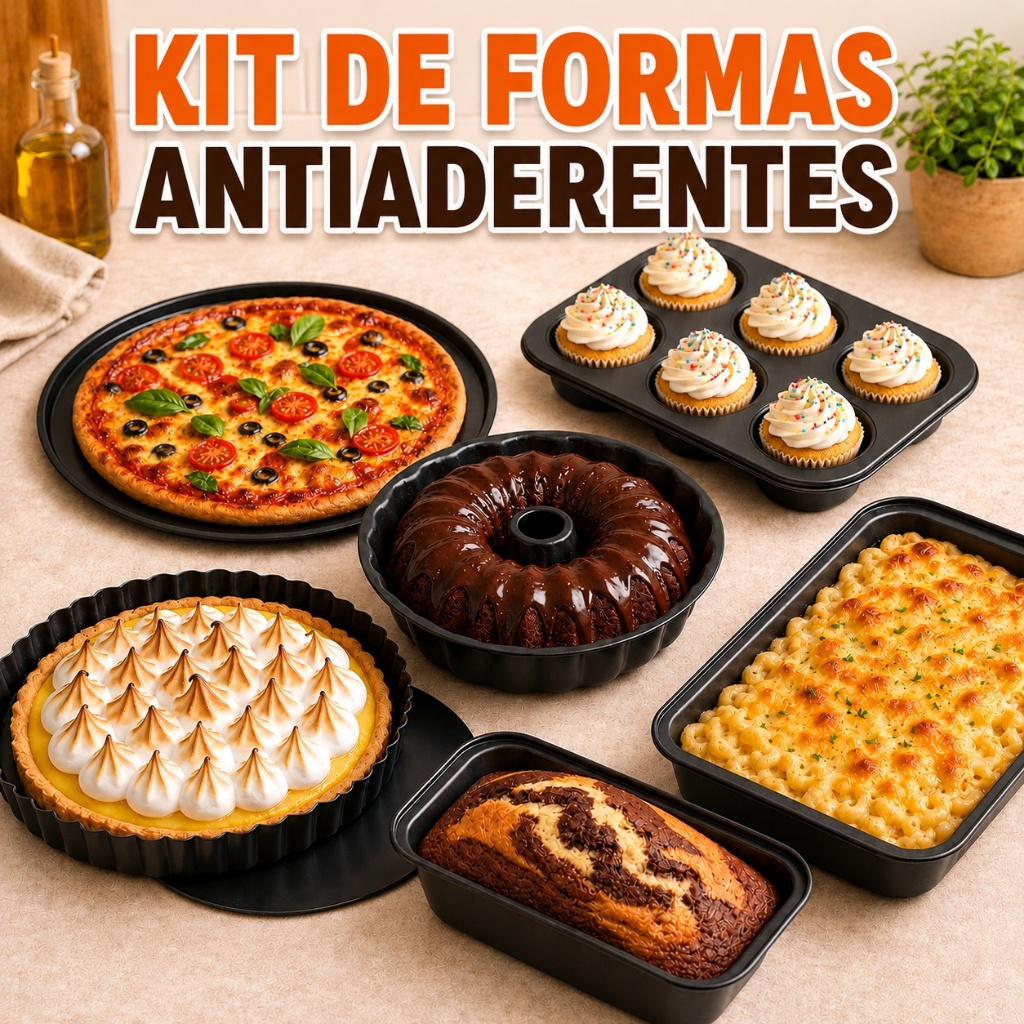Kit 2/6 Forma De Bolo Forma De Bolo Redonda Antiaderente Forma De Pão Caseiro Forma De Cupcake